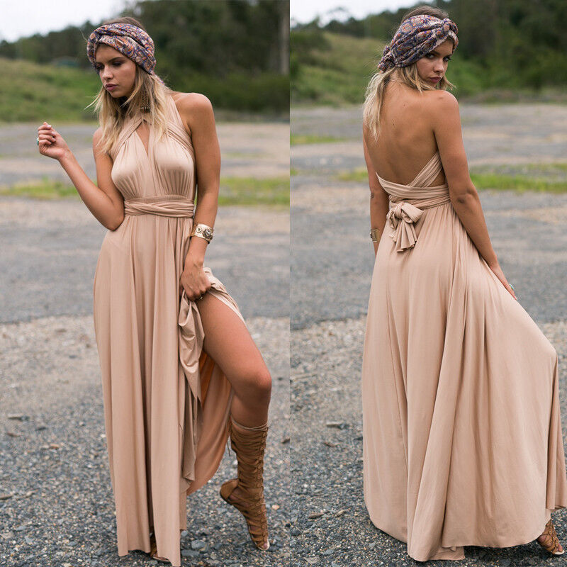 Isla Lange Kleider für Frauen | Eleganz & Kragen Halter