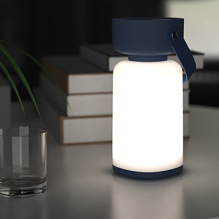 Amanti | Tragbare und wasserdichte LED-Tischlampe - Modernes zylindrisches Design