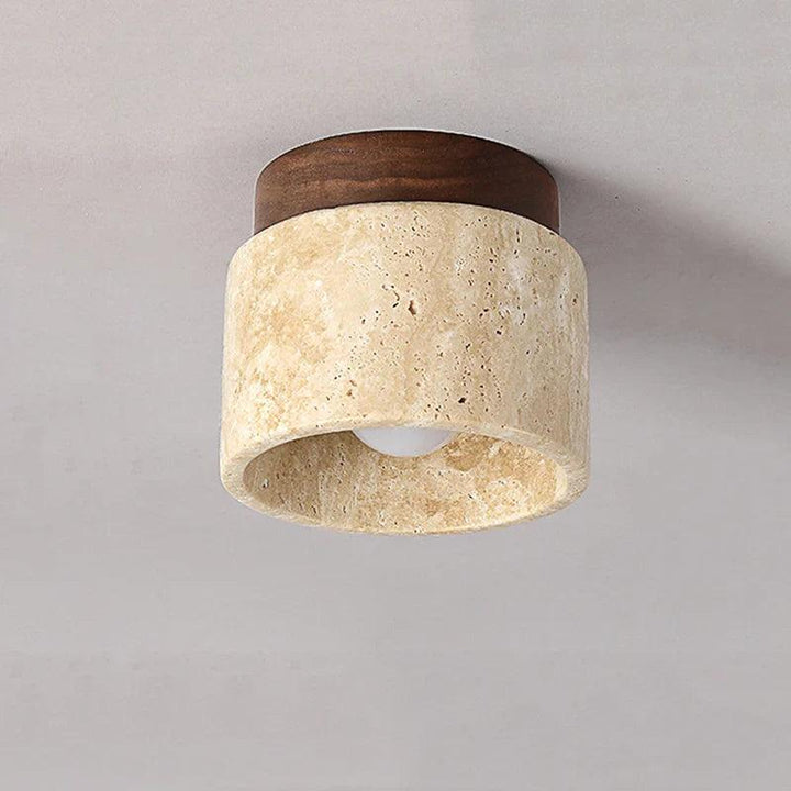 Buijou | Deckenleuchte aus Holz und Marmor für elegante Innenräume