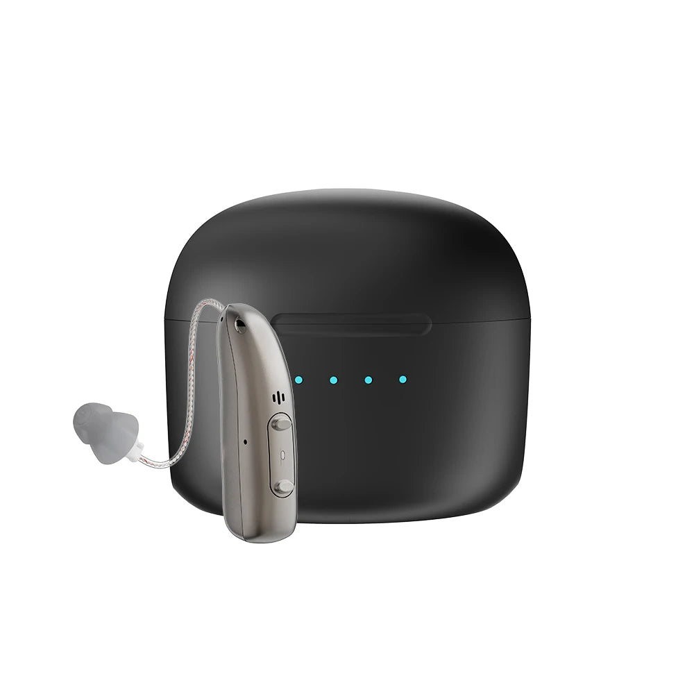 Wiederaufladbare Bluetooth-Hörgeräte mit Geräuschunterdrückung | Klarer und komfortabler Klang