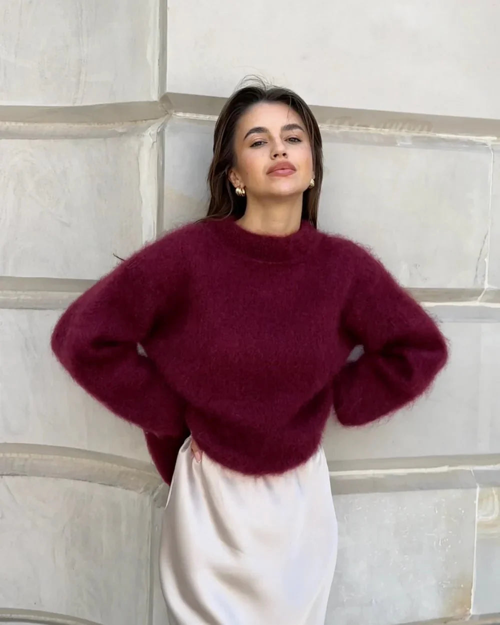 Sophia Mohair Pullover – Luxuriöser Komfort mit Zeitloser Oversize-Passform