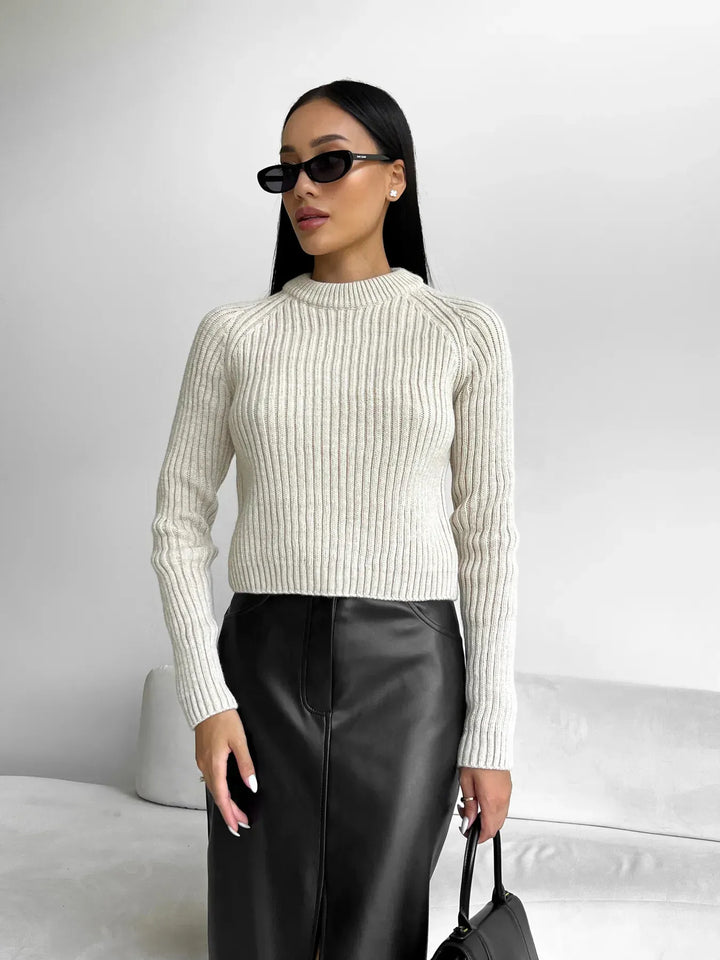 Patricia Damen Midirock aus Ökoleder | Eleganter Rock mit Hohem Schlitz & Lederoptik