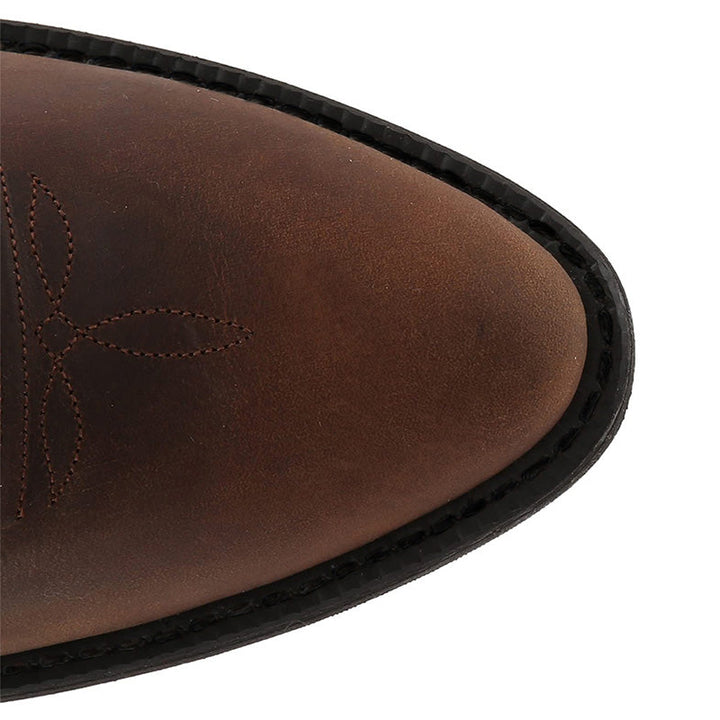 Cowboystiefel Männer | Halbe Länge Leder Spitznase Western