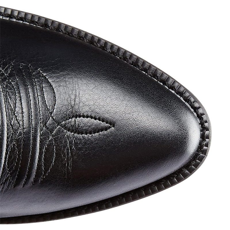 Cowboystiefel Männer | Halbe Länge Leder Spitznase Western