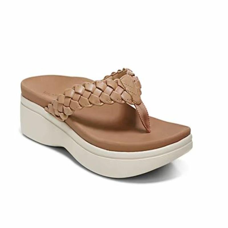 Plateau Sandalen Dames | Gevlochten Design & Comfortabele Platformzool | Zomer Must-Have