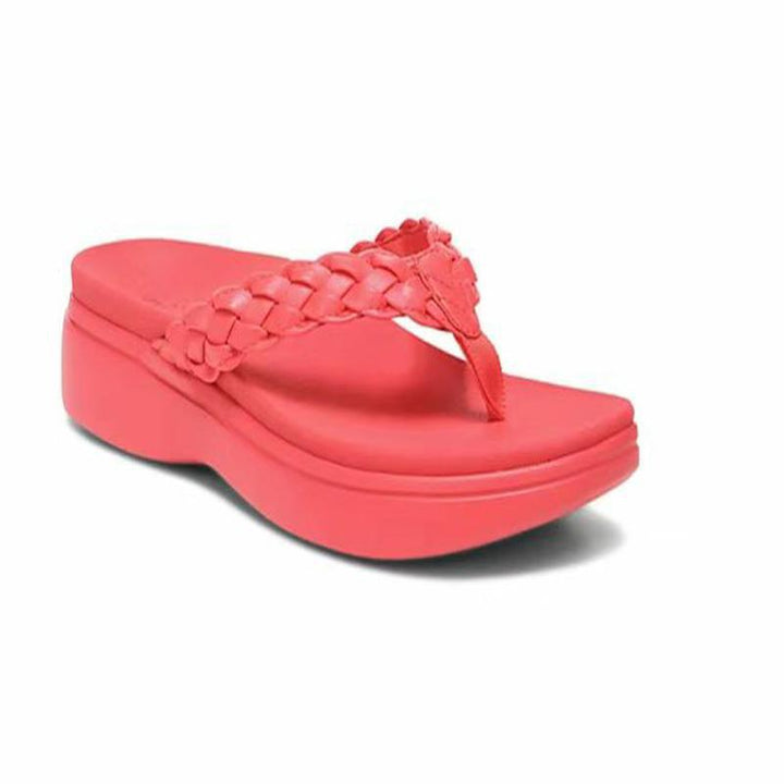Plateau Sandalen Dames | Gevlochten Design & Comfortabele Platformzool | Zomer Must-Have