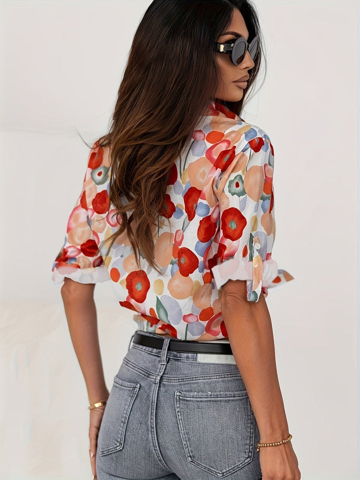 Marisol Damen Bluse mit Blumenmuster | Luftig, Feminin & Vielseitig für Alltag & Freizeit