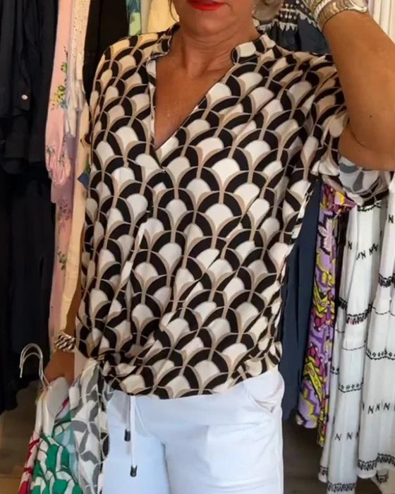 Deena Printed Top | Stilvolles & bequemes Damen-Top in verschiedenen Farben
