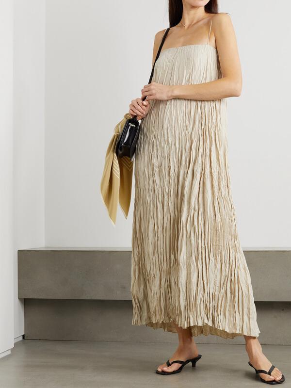 Knitterkleid Damen | Luftig & Bequem | Elegante Spaghetti-Träger für besondere Anlässe