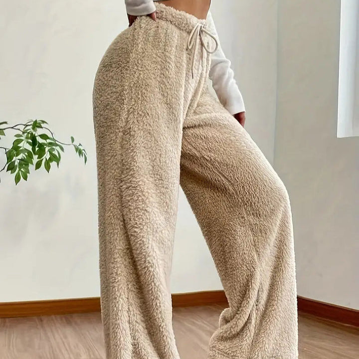 Damen-Entspannungshose mit weitem Bein | Sherpa Komfort & Wärme
