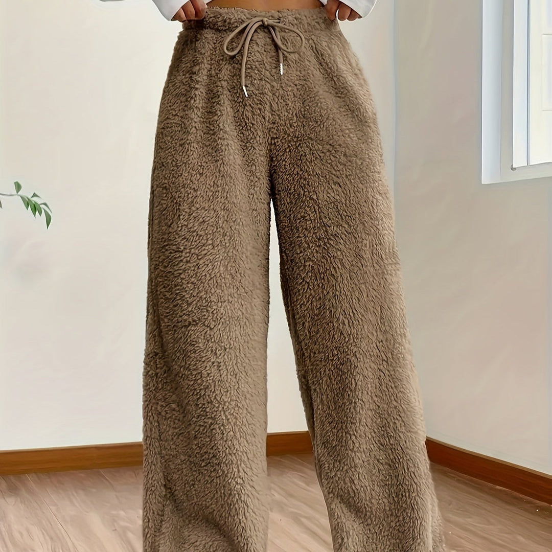 Damen-Entspannungshose mit weitem Bein | Sherpa Komfort & Wärme