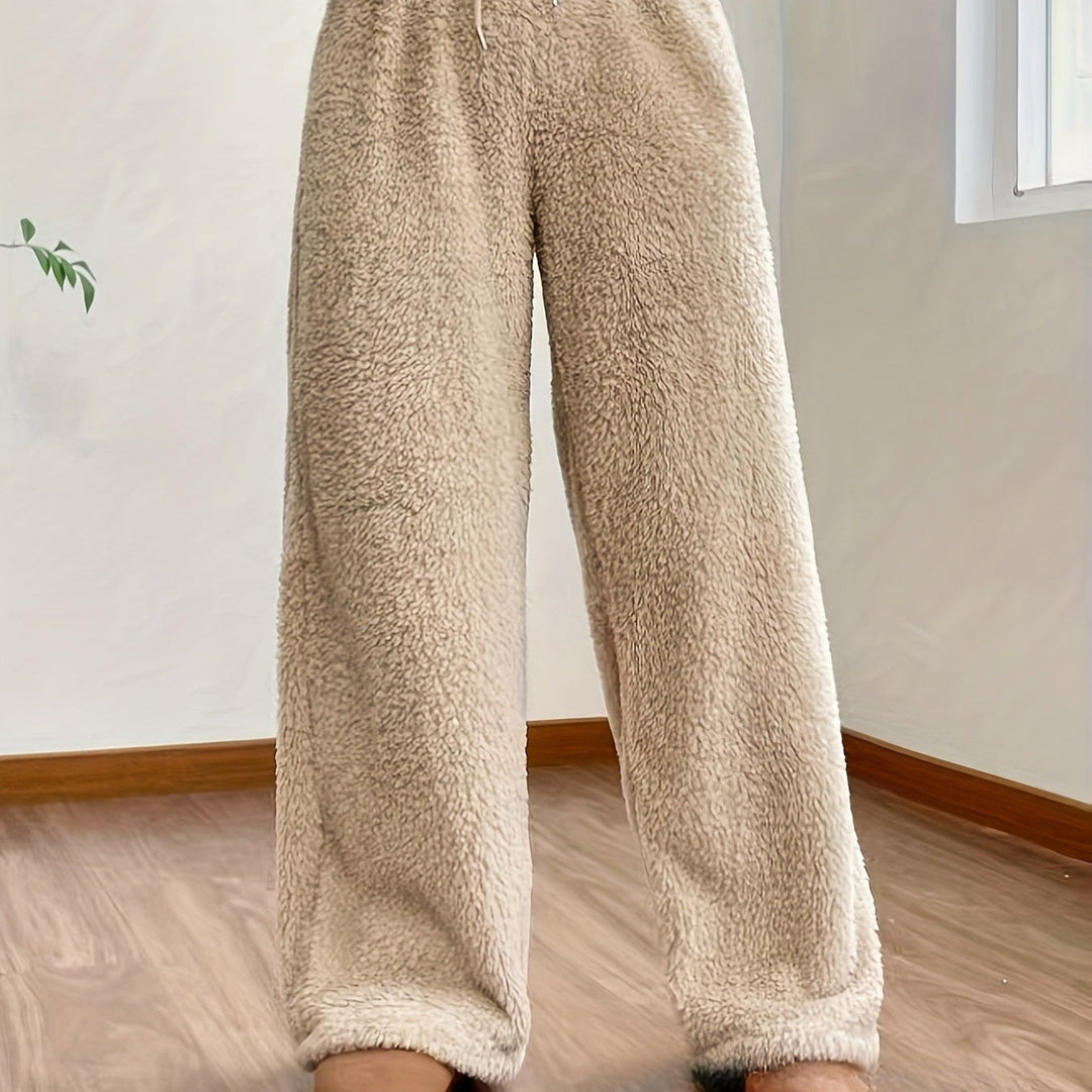 Damen-Entspannungshose mit weitem Bein | Sherpa Komfort & Wärme