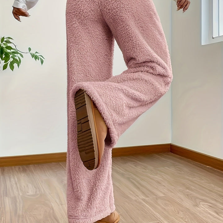 Damen-Entspannungshose mit weitem Bein | Sherpa Komfort & Wärme