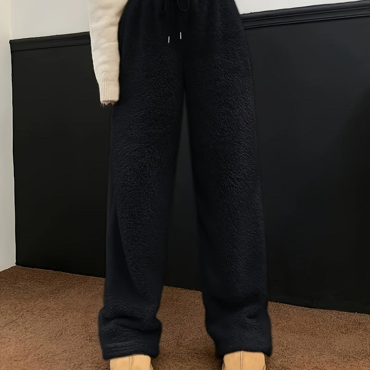 Damen-Entspannungshose mit weitem Bein | Sherpa Komfort & Wärme