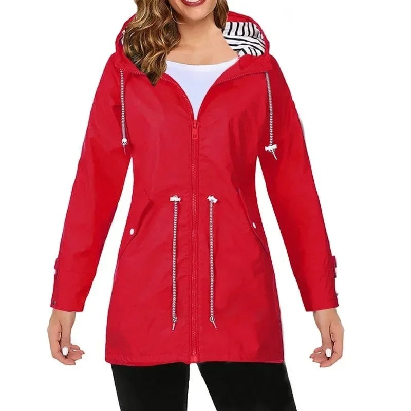 Rina Wasserdichte Damen Regenjacke | Schutz vor Regen & Wind, Modernes Design