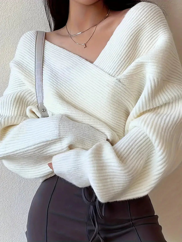 Viola | Eleganter Kreuzpullover für Damen - Komfort & Sophisticated Style