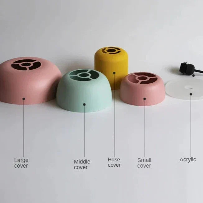 MeloGlow | Lámpara colgante escandinava en tonos pastel - Lámpara colgante moderna para decoración de interiores