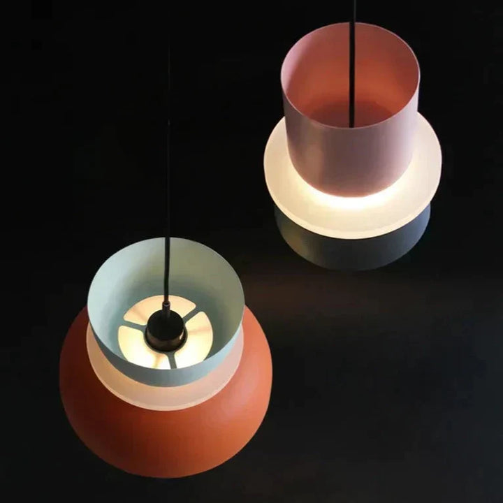 MeloGlow | Lámpara colgante escandinava en tonos pastel - Lámpara colgante moderna para decoración de interiores