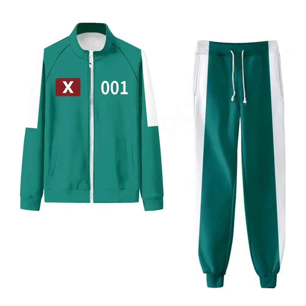 Squid Game Kostüm | Offizielles Serien-Outfit | Unisex-Outfit für Männer und Frauen