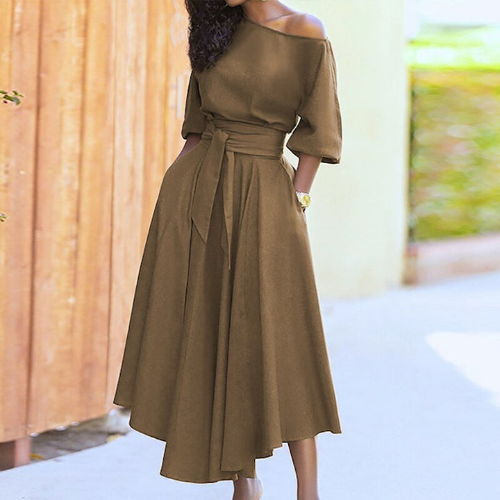 Vera | Elegantes Kleid mit Taillengürtel | Raffinesse & Modernität