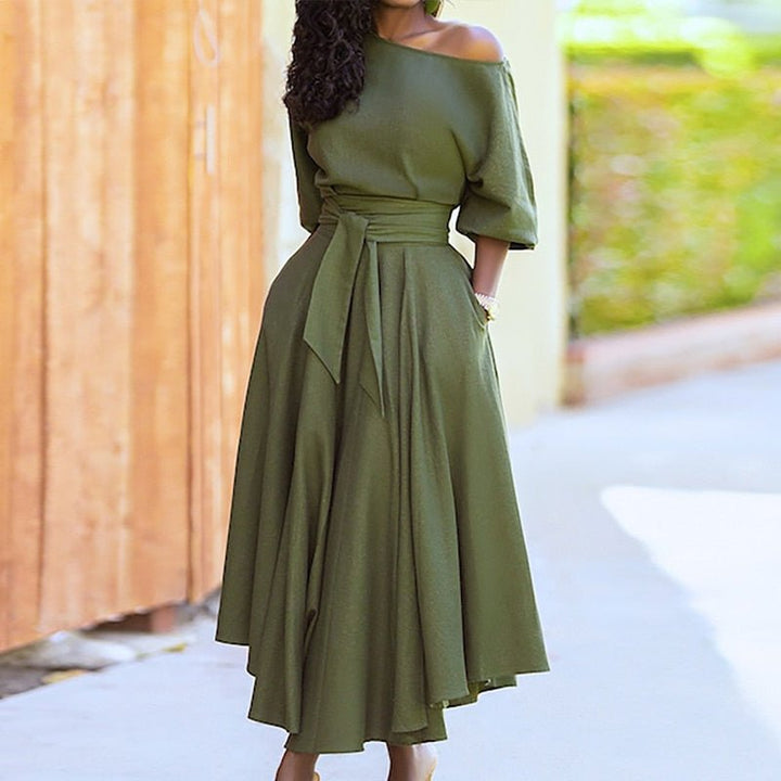 Vera | Elegantes Kleid mit Taillengürtel | Raffinesse & Modernität
