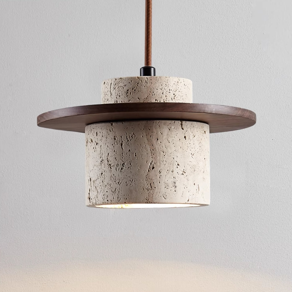 LuzCascada - Lampe aus natürlichem Travertin